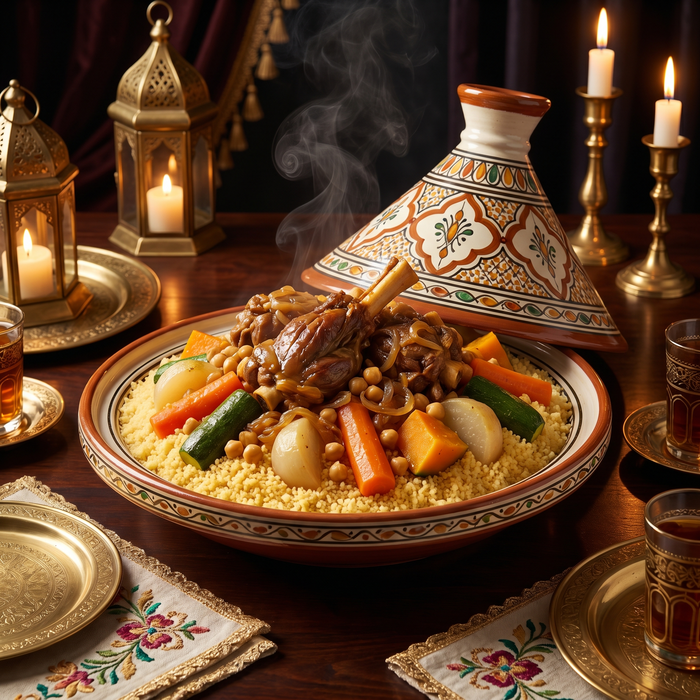 Couscous au lait, cuscuz doce marroquino com leite e canela