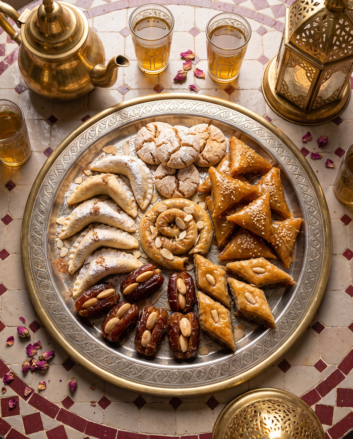 Mesa de doces marroquinos para festas e casamentos