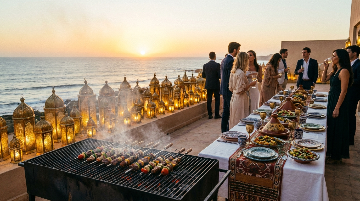 Churrasco a domicílio em Florianópolis — experiência marroquina à beira-mar