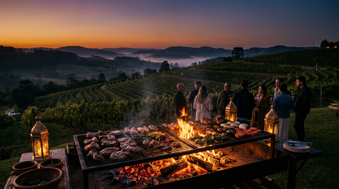 Churrasco a domicílio na Serra Gaúcha — experiência marroquina de luxo